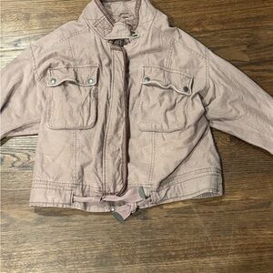 Free People Mauve Utility Jacket - Size L